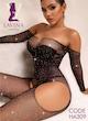 بادی فیشنت زنبوری نگین‌دار مدل  لاوینا 