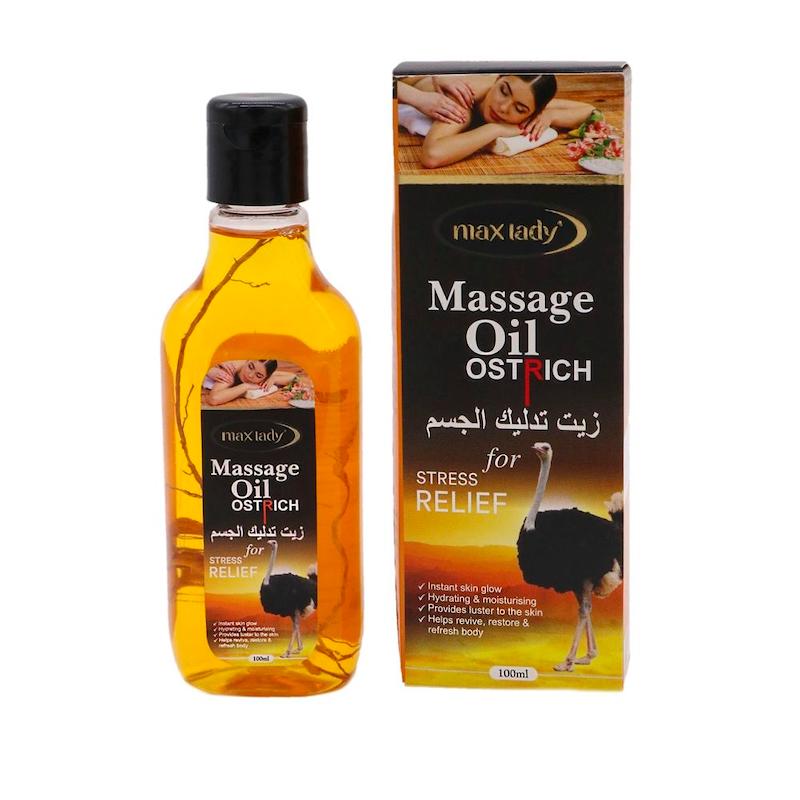 روغن ماساژ شترمرغ Max Lady مدل Stress Relief