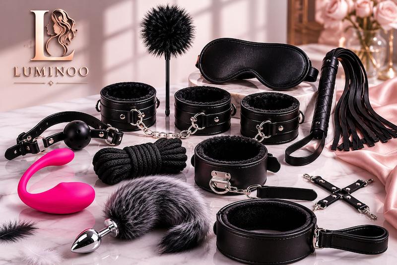 پک حرفه‌ای BDSM فول ست + ویبراتور موبایلی + بات پلاگ دم روباهی