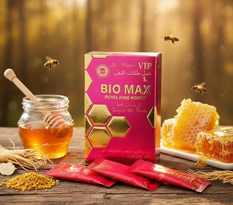 عسل محرک جنسی بانوان BIO MAX | ساشه ۶ عددی (Royal King Honey)