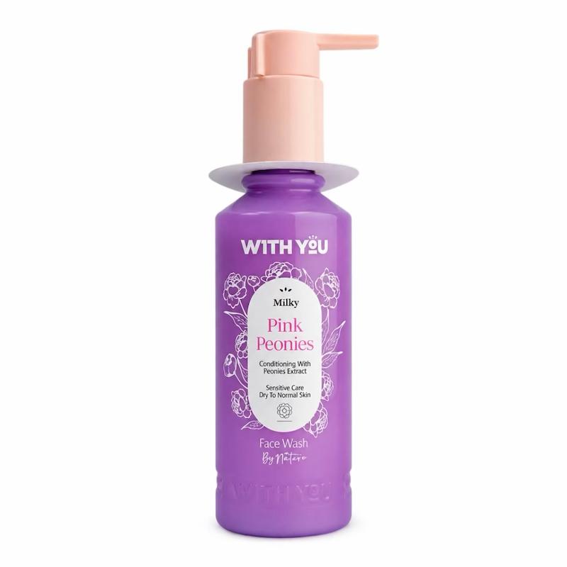شوینده صورت شیری ویت یو Pink peonies 