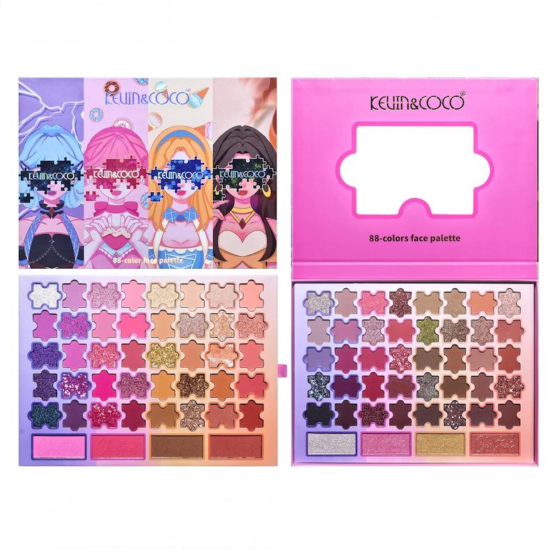 پالت سایه ۸۸ رنگ دو طبقه  🎀