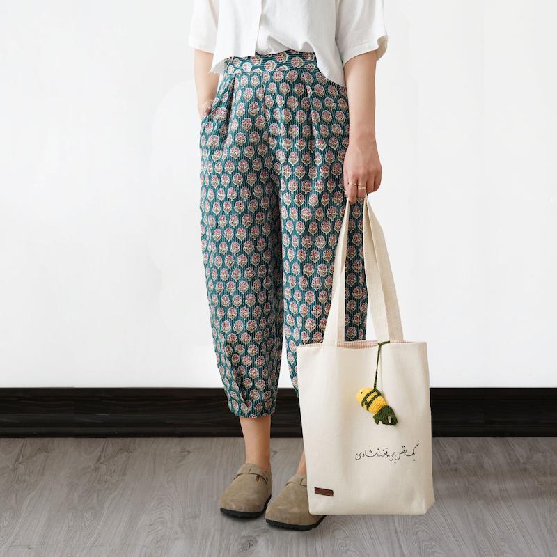 شلوار باتیک سبز