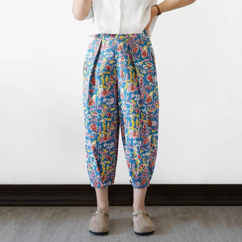 شلوار باتیک آبی