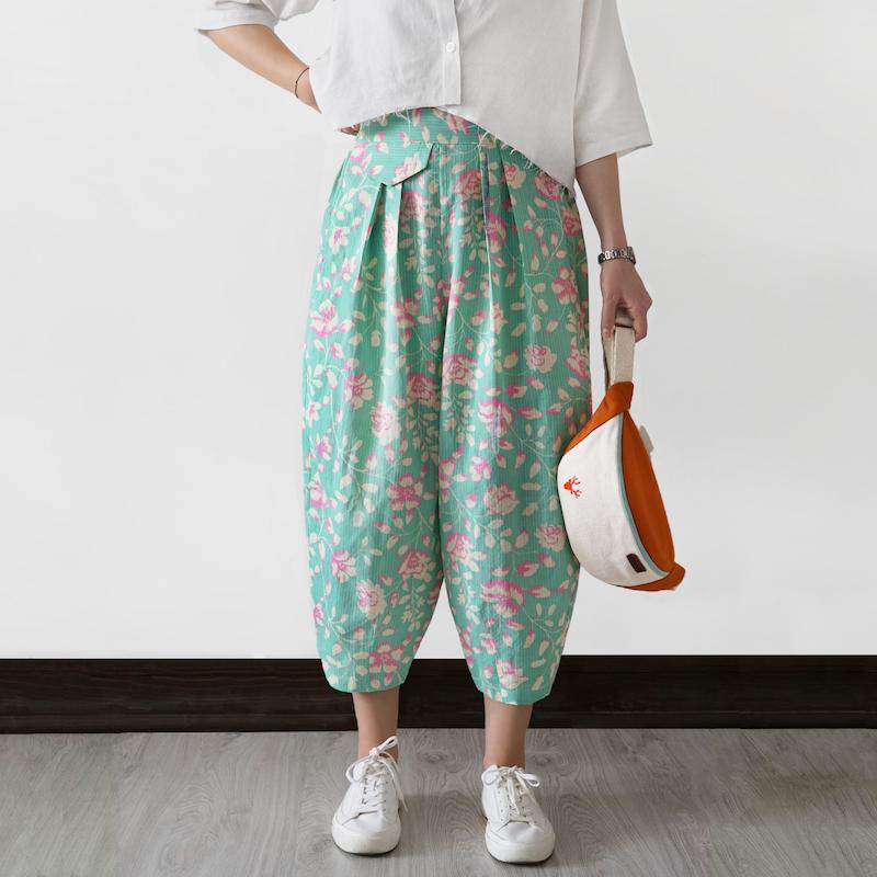 شلوار باتیک سبز