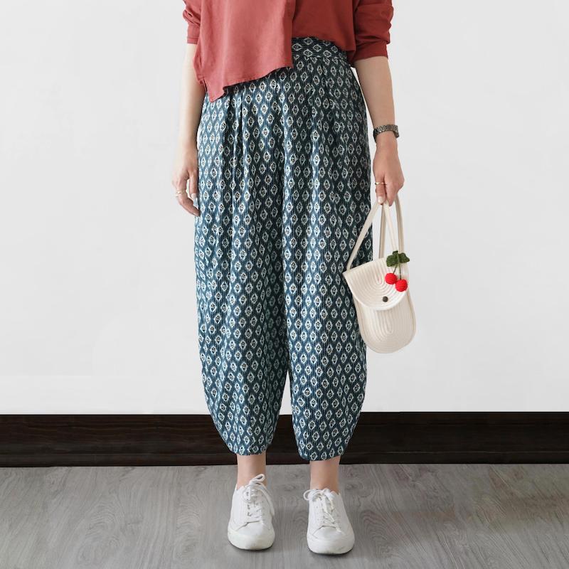 شلوار باتیک سبز نفتی