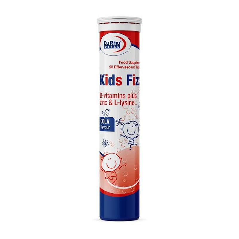 تیوب قرص جوشان مولتی ویتامین کیدز فیدز یوروویتال ۲۰ عددی طعم کولا مکمل رشد و اشتهای کودکان تحت لیسانس آلمان - تیدارو