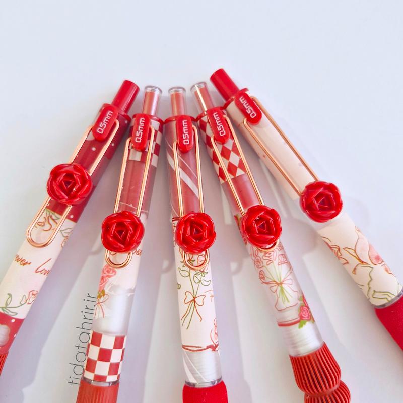 خودکار رواننویس گل برجسته گریپ دار  MOKA موکا