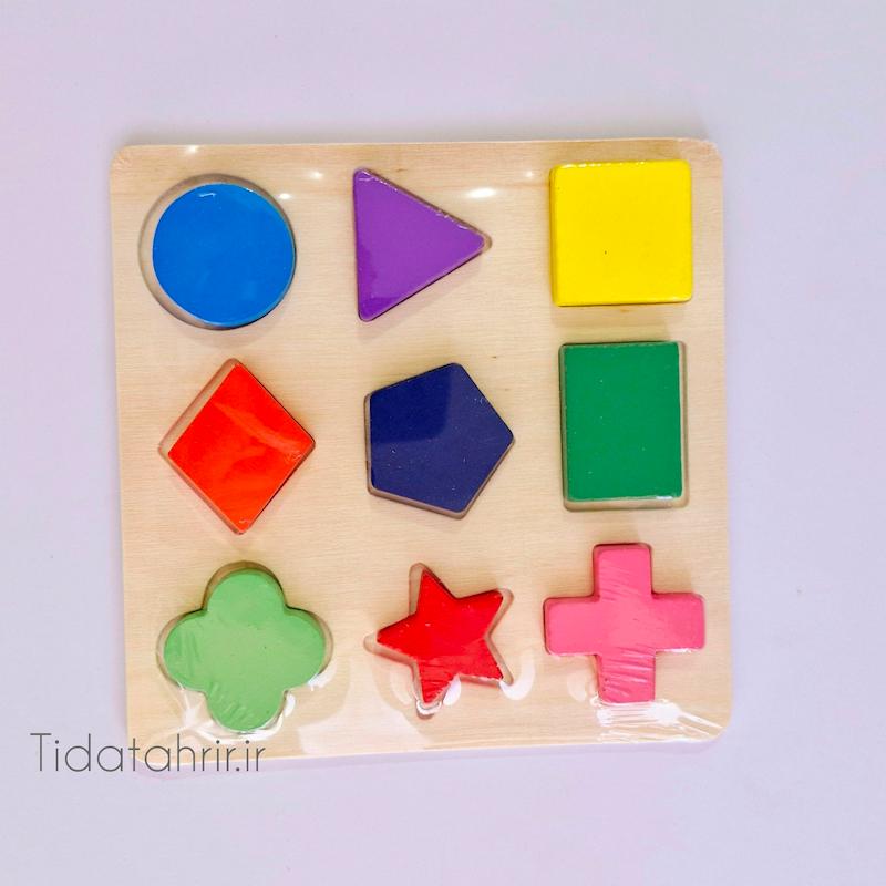 پازل اشکال هندسی چوبی
