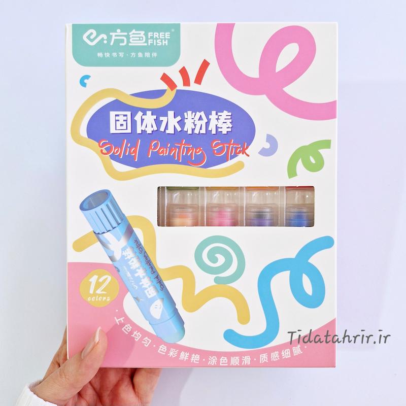 گواش جامد پیچی ۱۲ رنگ