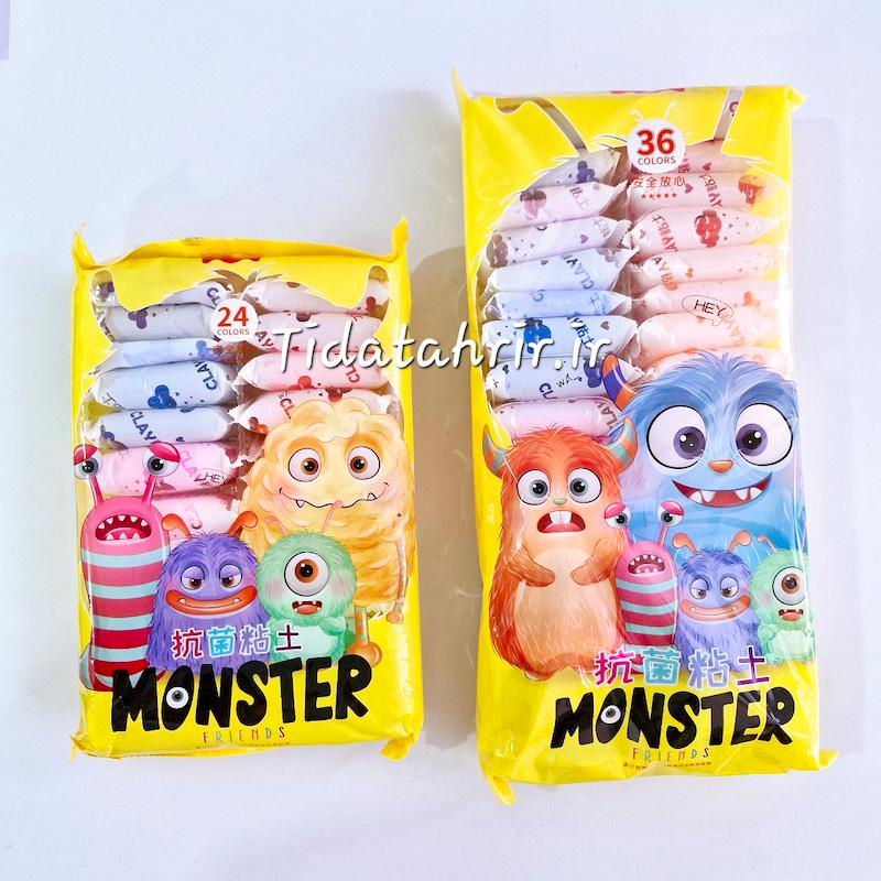 خمیر کلی ۲۴ و ۳۶ رنگ  Monster