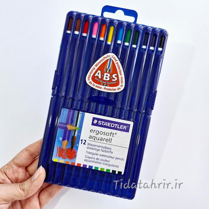 مداد رنگی آبرنگی ۱۲ رنگ استدلر  ASTAEDTLER