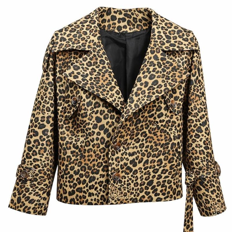 ترنچ کت پلنگی دخترانه و زنانه