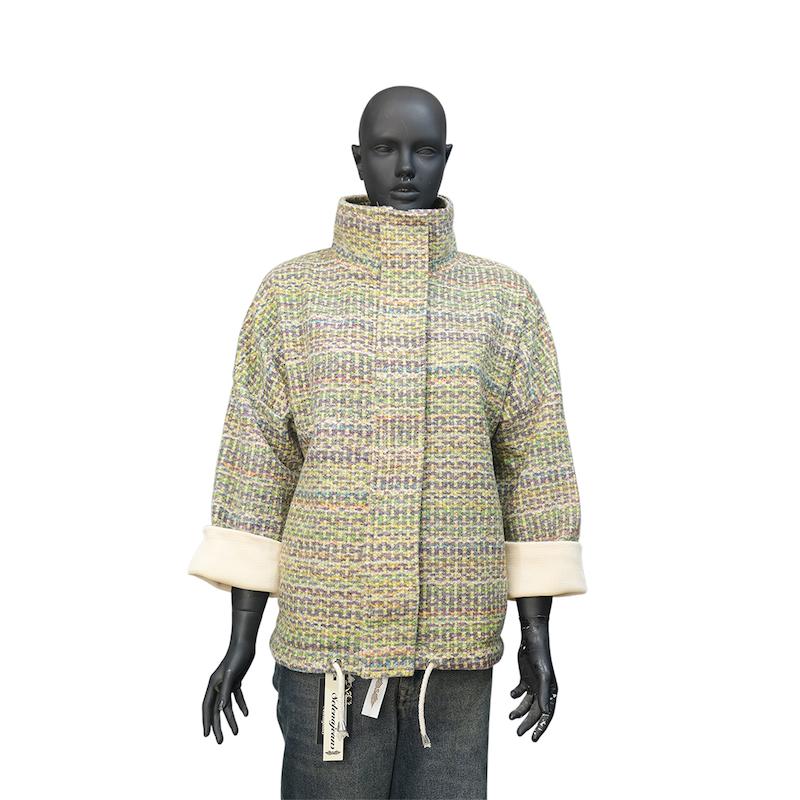 ترنچ کت پشمی رنگی