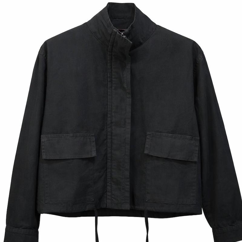 بامبر کتان جیب پاکتی دخترانه و زنانه