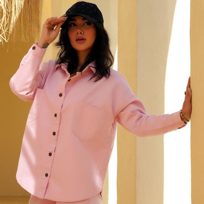 شومیز کتان 2جیب  دخترانه و زنانه