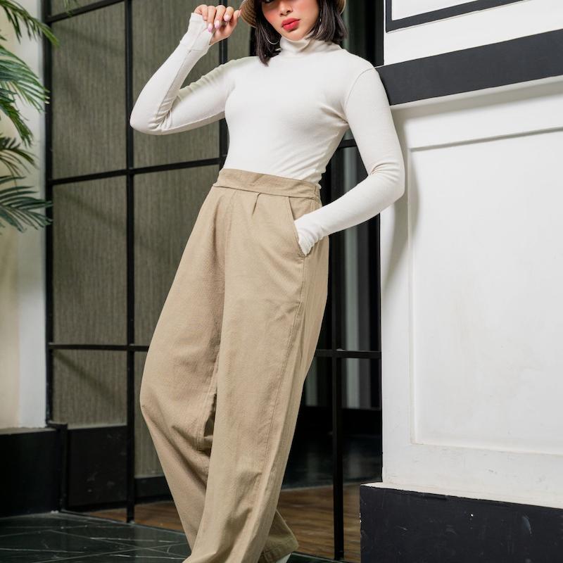 شلوار لنین کنفی بگ کمرپشت کش دخترانه و زنانه