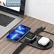 شارژر وایرلس باوین Bavin PC817 3 in 1 wireless charger توان 15 وات