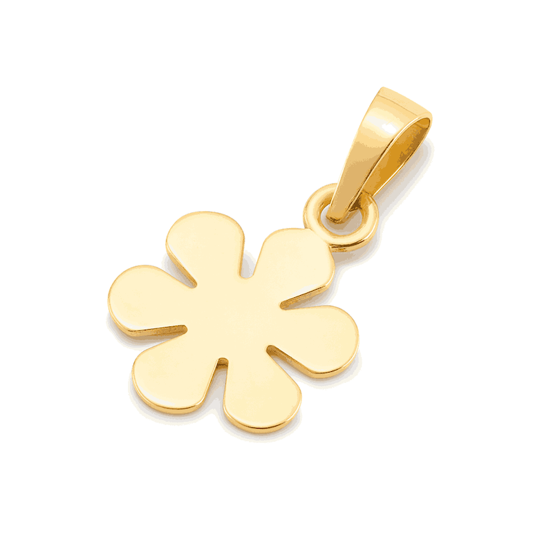 آویز طلا گل