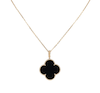 آویز طلا ونکلیف مشکی Onyx