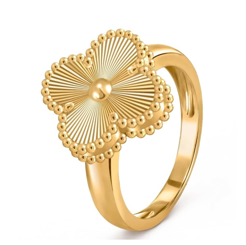 انگشتر طلا وینتج الحمرا ونکلیف تراش