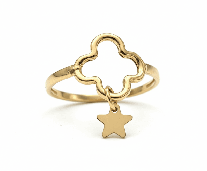 انگشتر ونکلیف بیزانتین با آویز ستاره