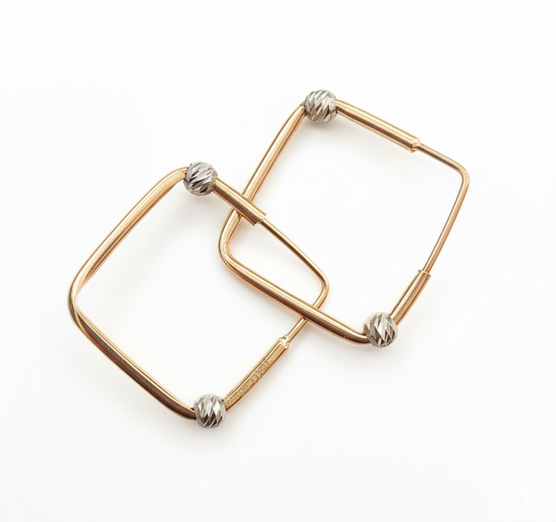 گوشواره مربعی البرناردو