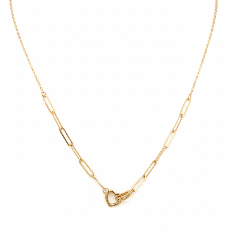 گردنبند طلا دو قلب کارتیه لاو