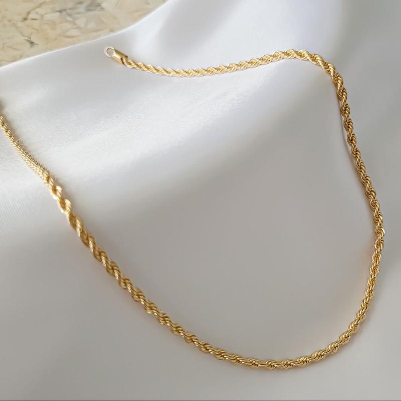 گردنبند طلا طنابی کونیک