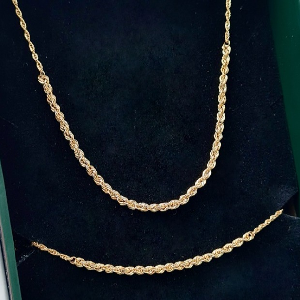 ست گردنبند و دستبند طنابی کونیک