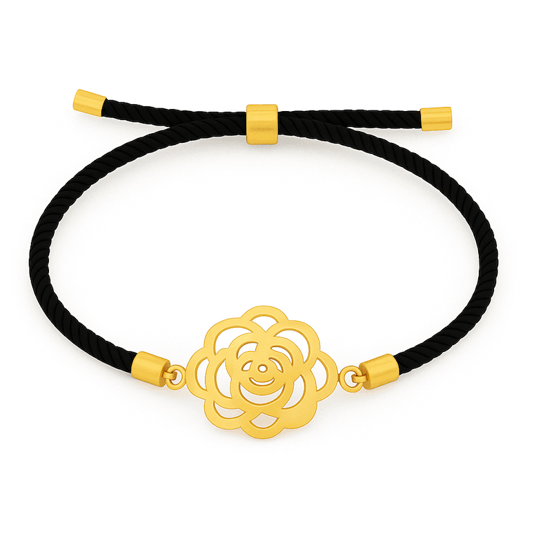 دستبند نخی گل اسلیمی