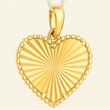 آویز طلا قلب تراش خورده