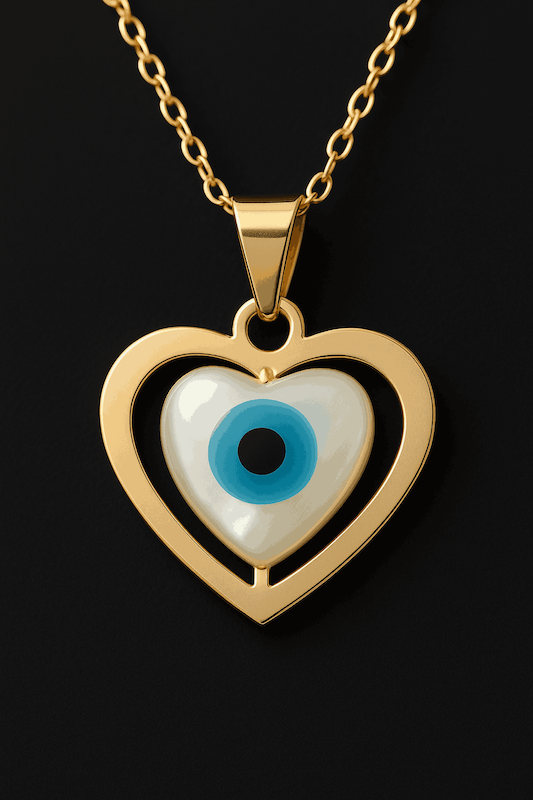 پلاک آویز طلا چشم نظر سه بعدی