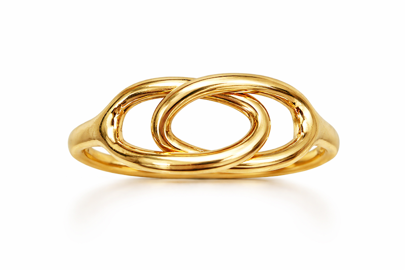 انگشتر گره دو حلقه