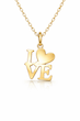 پلاک آویز طلا لاو LOVE