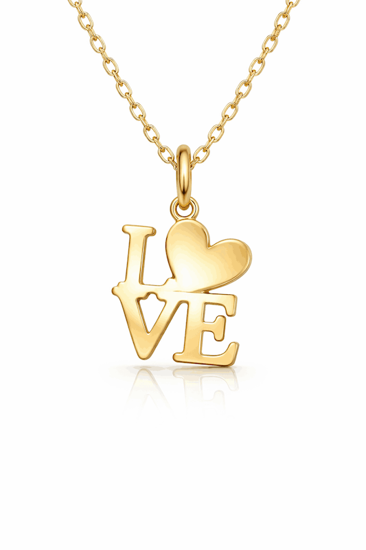 پلاک آویز طلا لاو LOVE