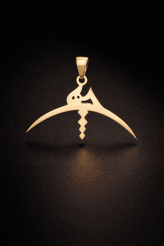 پلاک آویز طلا مدل هیچ