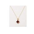 گردنبند زنانه طلا ۱۸ عیار ونکلیف قرمز کارنلین Carnelian با زنجیر