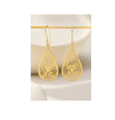 گوشواره زنانه طلا ۱۸ عیار گوشواره آویز عصایی مدل قطره filigree اسلیمی