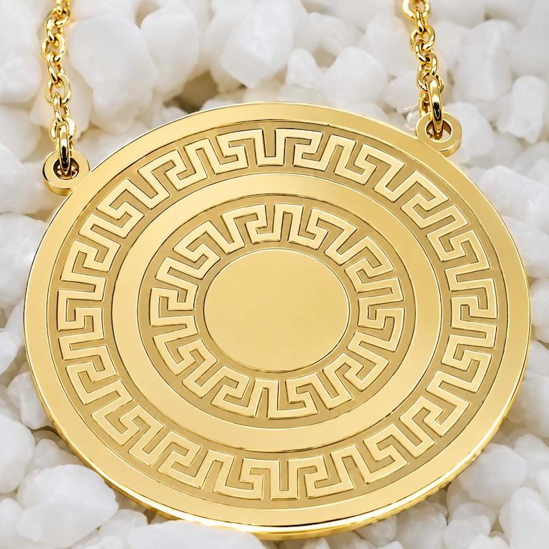 گردنبند طلا زنانه ورساچه Versace با زنجیر متصل
