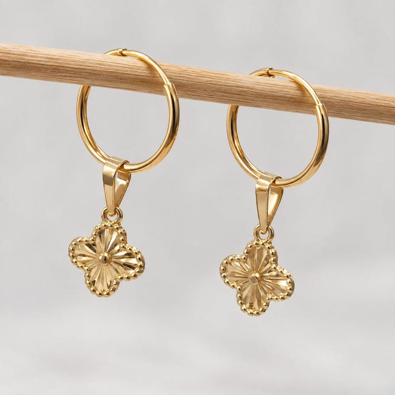 گوشواره طلا حلقه زنانه مردانه طلا ۱۸ عیار کم اجرت