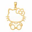 آویز طلا بچه گانه هلو کیتی Hello Kitty پلاک طلا ۱۸ عیار