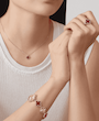 آویز طلا ونکلیف قرمز Carnelian کد VS015 در ۴ سایز