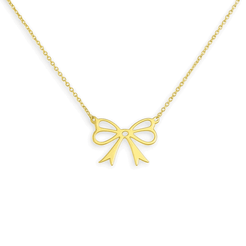 گردنبند طلا مدل پاپیون گره عشق
