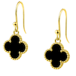 گوشواره آویز طلا ونکلیف مشکی Onyx