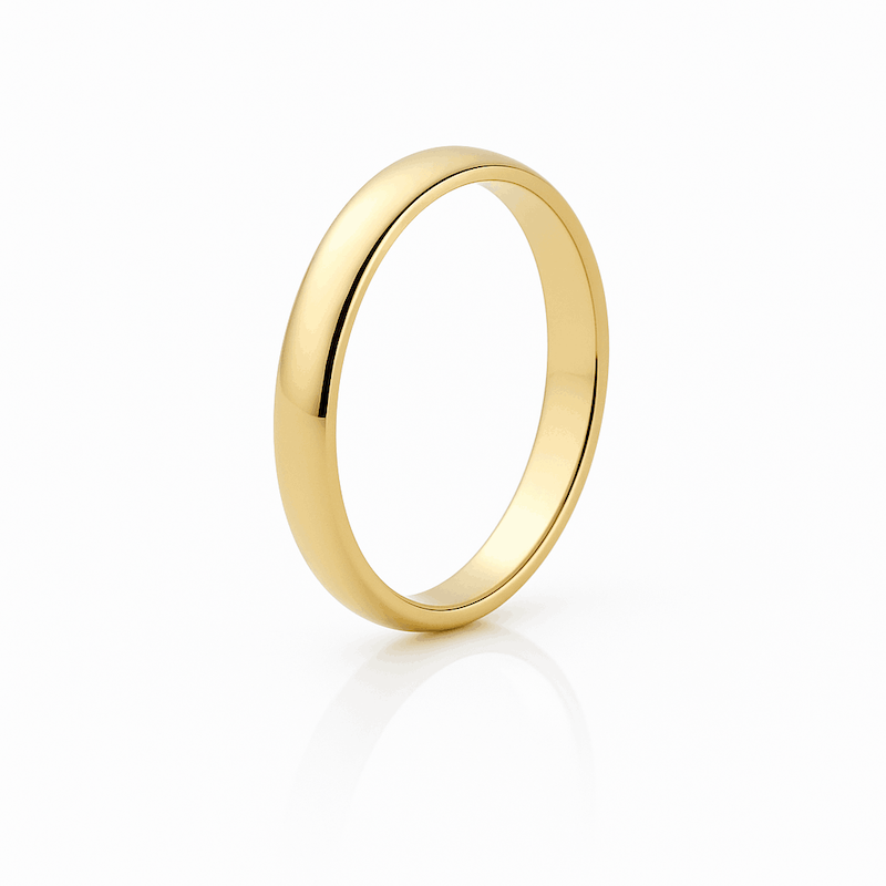 حلقه طلا wedding band unisex