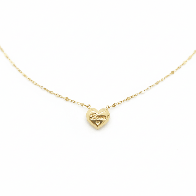 گردنبند طلا قلب Love