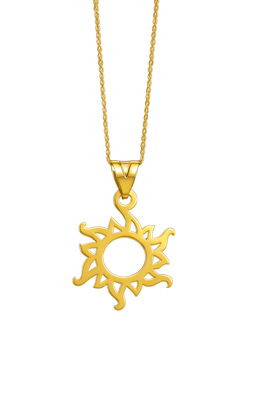 آویز طلا خورشید