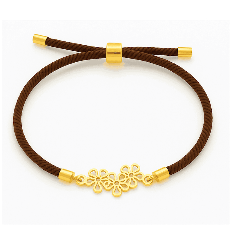 دستبند نخی سه گل۳۳۲D