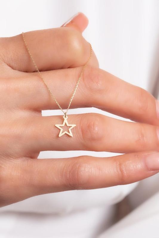 آویز پلاک طلا ستاره